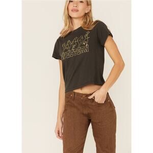 NEW BLENDED CLOTHING Women's Western Graphic Tee 100% Cotton Large
